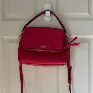 kate spade Hot Pink Leather Top-Handle Crossbody Bag